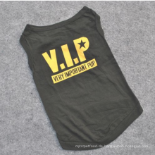 Schwarzes VIP-Kleidungs-T-Shirts Kleid für Katzen-Hundewelpen-Pudel Teddy